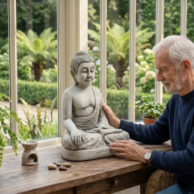 Buda Malasia Estatua Figura Jardín Figuras Estatuas Escultura Esculturas