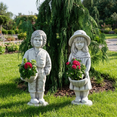 Figura decorativa maceta de flores jardinera maceta macetas decoracion figura jardin