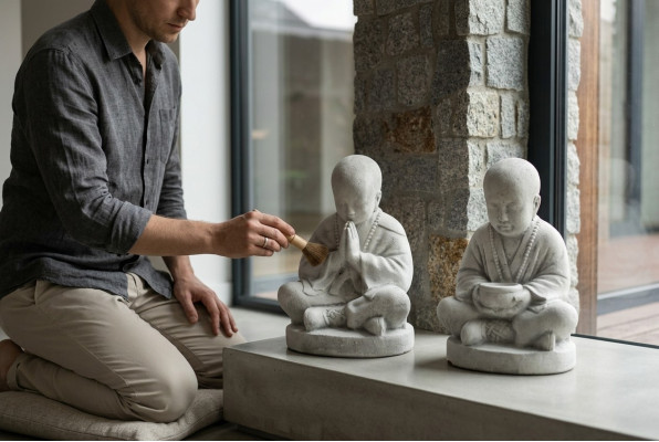 45 cm Escultura de decoración, figura de diseño, estatua de jardín, figuras, estatuas