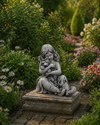 42cm Escultura decorativa Figura de diseño Estatua Figuras de jardín Estatuas