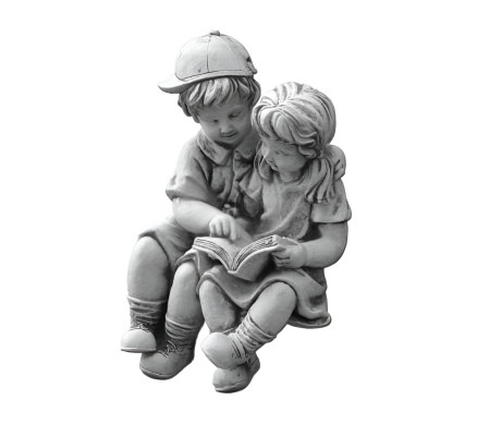 40cm Escultura decorativa Figura de diseño Estatua Figuras de jardín Gris Estatuas naturales