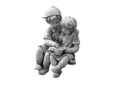 40cm Escultura decorativa Figura de diseño Estatua Figuras de jardín Gris Estatuas naturales