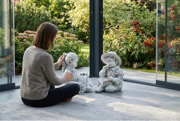 Joven 44 cm Figura Estatua Figuras Escultura Estatuas Jardín