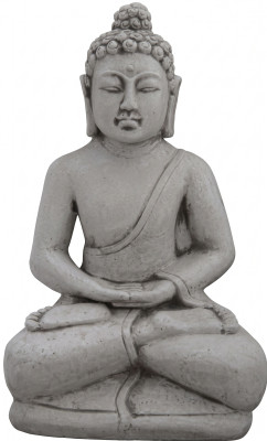 Buda Escultura en imitación de piedra. Gran escultura decorativa para jardin figura