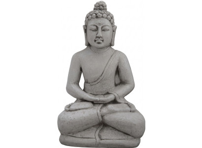 Buda Escultura en imitación de piedra. Gran escultura decorativa para jardin figura