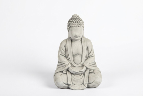 Estatua de Buda en estilo de piedra. Gran escultura para jardín figura decorativa.