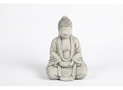 Estatua de Buda en estilo de piedra. Gran escultura para jardín figura decorativa.