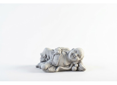 Figura de Buda escultura en imitación de piedra. Gran escultura decorativa para jardín.