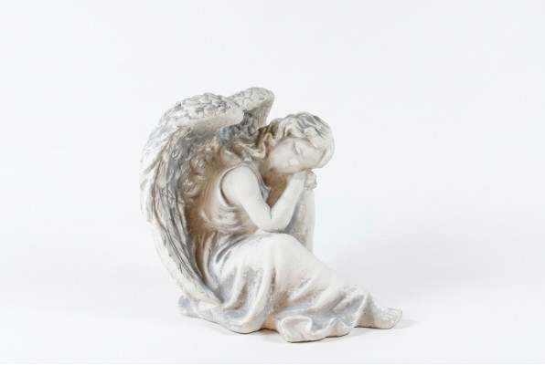 Ángel de fosa Ángel de protección Adorno de tumba Decoración Figura de ángel Decoración de tumba