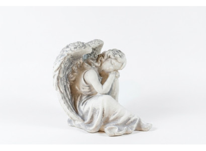 Ángel de fosa Ángel de protección Adorno de tumba Decoración Figura de ángel Decoración de tumba