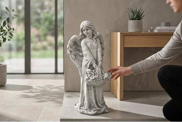 Señora Escultura de diseño de 63cm Figura Estatua de jardín Figuras Estatuas