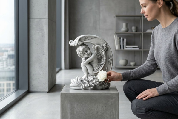 Decoración de tumba, adorno de tumba, piedra de tumba, decoración, figura, escultura, ángel, Dios, sagrado