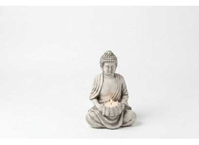 Estátua de Buda Soportes de velas de té Soporte de vela de estatua grande de jardín