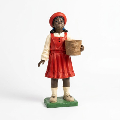 Diseño Niño negro Niña Figura Estatua Escultura Figuras Esculturas Decoración 7061