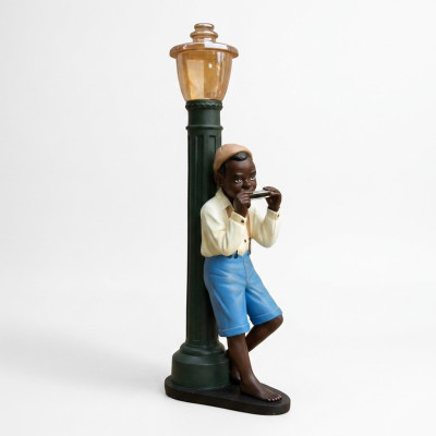 Diseño de niño con armónica figura estatua escultura figuras esculturas 7078 nuevo