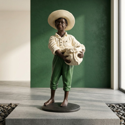Diseño joven con figura de estatua de bolsa escultura figuras esculturas decoración 7088.
