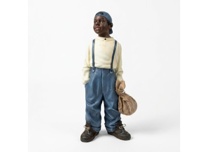 Diseño de niño con bolso II figura estatua escultura figuras esculturas decorativas 7089.