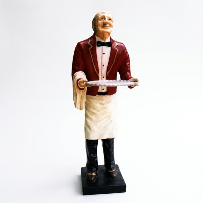Camarero Figura Estatua Escultura Figuras Esculturas Decoración Soporte de Servicio Nuevo