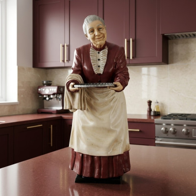 Soporte de servidor de la abuela figura estatua escultura figuras esculturas decoración