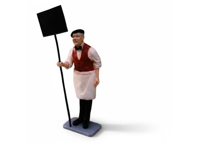 Cartel Restaurante Figura Estatua Escultura Figuras Esculturas Decoración Decorativa 182cm