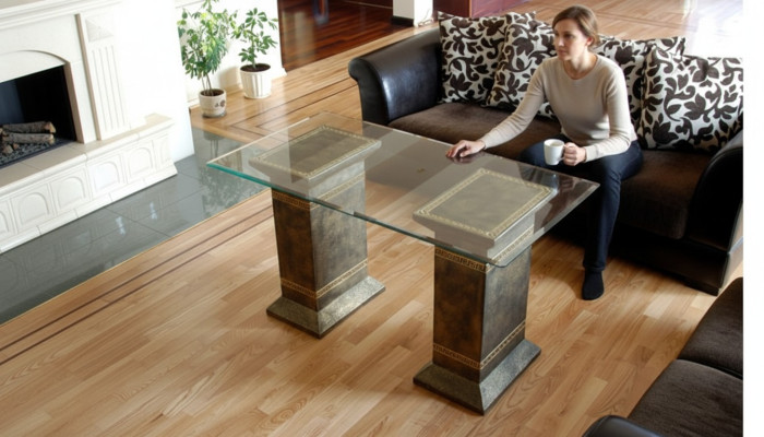 Diseño de mesa de centro de columna Mesa de comedor Mesa Comedor Sala de estar 6035 Nuevo