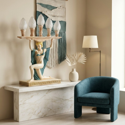 Diseño Lámpara de mesa griega Lámpara Luz Lámparas Lámpara decorativa Iluminación 6925