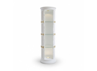 Diseño Vitrina Estante de Cristal Columna Bar Vitrinas Muebles Armario Salón 1882 Nuevo