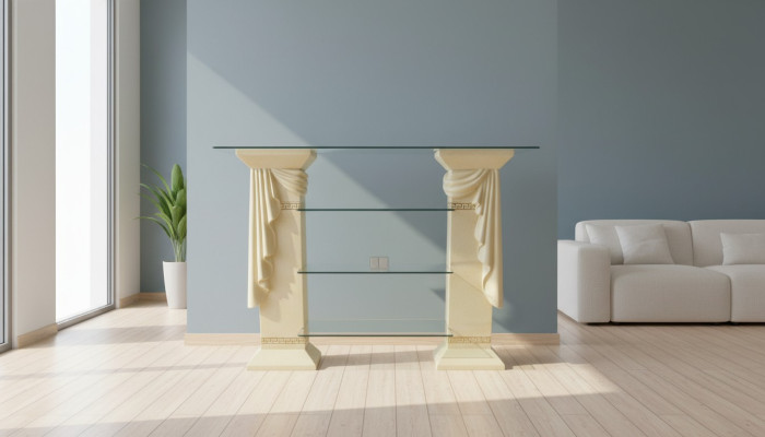 Diseño Vitrina Estante Columna de Cristal Armario Vitrinas Estantes Armario Medusa Aparador