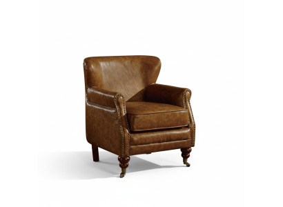 Chesterfield Butaca de orejas Marrón Cuero Conjunto de sofás Sillón Sofá de cuero Nuevo