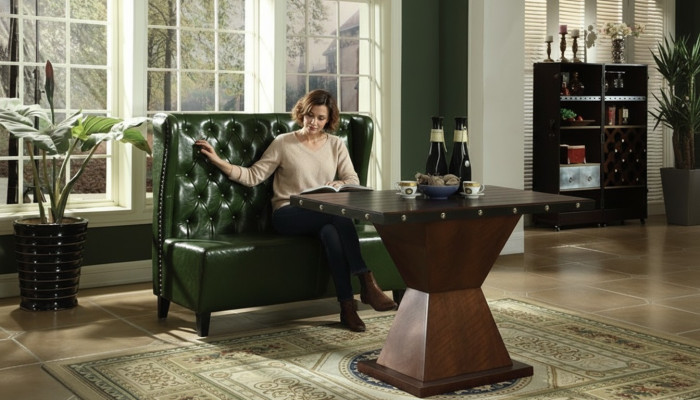 Sofá Chesterfield Banco Sofá Banco Verde Sala de Espera Sala de Estar Oficina Sofás Nuevos