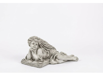 Figura de jardín Ángel Jardín 26cm Figura de estanque Personas Hormigón piedra