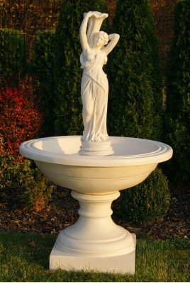 Fuente decorativa escultura fuente decoración jardín estanque nueva.