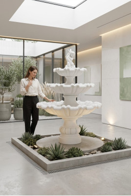 Fuente decorativa Fuente de jardín Decoración Fuente Estanque GECO RAGAZZI1