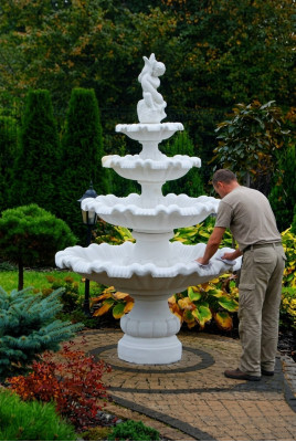 Zierbrunnen Springbrunnen Brunnen Jardín Decoración Fuente Estanque GRECO RAGAZZI