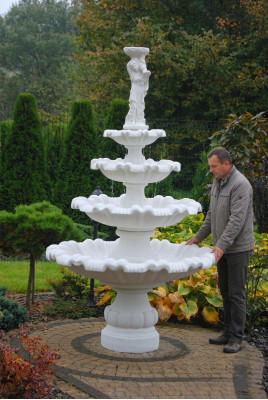 Fuente ornamental Fuente de jardín Decoración de jardín Fuente Estanque GRECO SHELLA