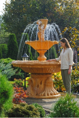 Fuente decorativa de jardín, figura de fuente, decoración de estanque CARELLO.