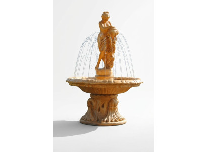 Fuente de jardín estanque Fuente 155cm Fuente de piedra Jardín fuente Fontaine Nuevo