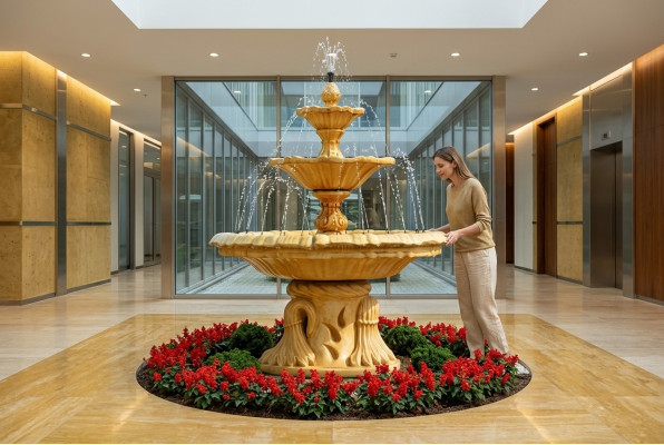 Fuente decorativa escultura fuente decoración jardín fuente ITALIA nueva