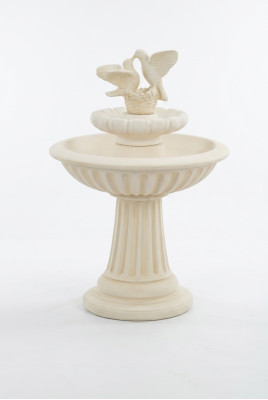 Zierbrunnen Fuente decorativa 136cm Escultura Fuente Decoración Jardín Fuente Estanque Nuevo
