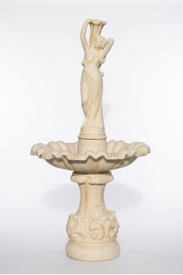 Fuente de jardín estanque fuente 192 cm fuente de piedra jardín fuente fontana nuevo