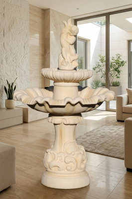 Fuente ornamental Escultura de fuente Decoración de jardín Fuente nueva 160 cm