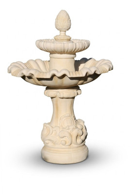 Fuente de jardín estanque fuente 140 cm fuente de piedra fuente de jardín fuente nueva