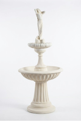 Fuente ornamental Springbrunnen 207cm escultura fuente decoración jardín fuente estanque nuevo