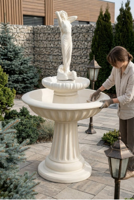 Fuente decorativa escultura fuente jardín fuente estanque nueva decoración 172cm.