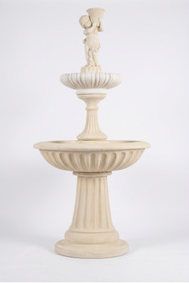 Fuente decorativa ornamental escultura 187 cm fuente decoración jardín fuente estanque nueva.