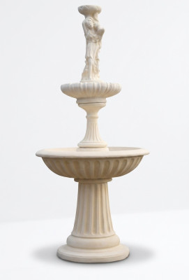 Fuente decorativa fuente ornamental 197cm escultura fuente decoración jardín fuente estanque nuevo