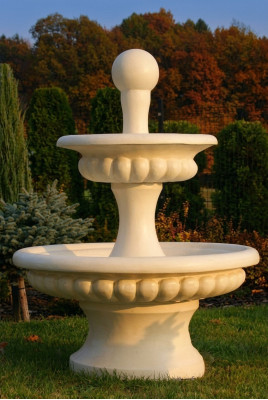 Fuente de jardín estanque fuente 163 cm fuente de piedra fuente de jardín fuente nueva