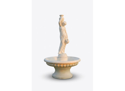 Fuente ornamental Figura de fuente 206cm Decoración de fuente Jardín Fuente Estanque