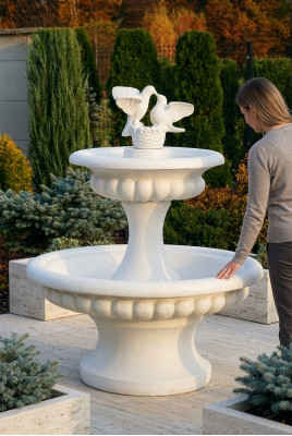 Fuente decorativa escultura 138cm fuente decoración jardín fuente estanque nueva