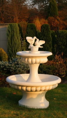 Fuente decorativa escultura 138cm fuente decoración jardín fuente estanque nueva